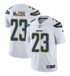 Youth Nike Los Angeles Chargers #23 Dexter McCoil Elite White NFL Jersey