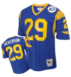 Mitchell and Ness Los Angeles Rams #29 Eric Dickerson Authentic Blue Throwback NFL Jersey