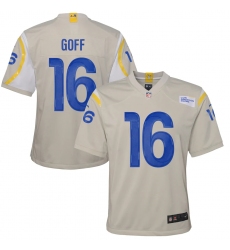 Youth Los Angeles Rams #16 Jared Goff White Nike Bone Game Jersey.webp
