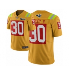 Youth Los Angeles Rams #30 Todd Gurley Limited Gold City Edition Football Jersey