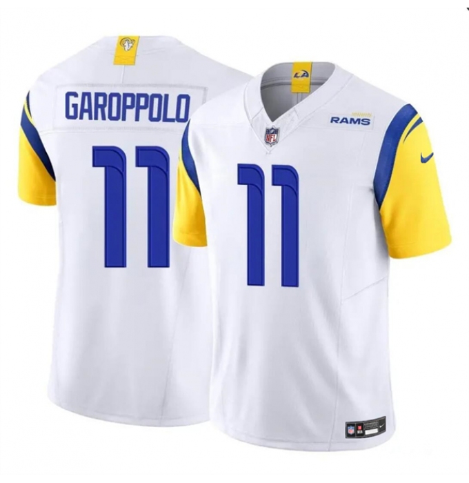 Men's Los Angeles Rams #11 Jimmy Garoppolo White 2024 F.U.S.E. Vapor Untouchable Football Stitched Jersey
