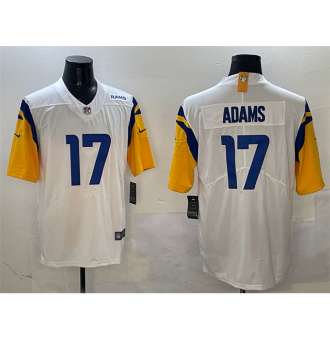 Men's Los Angeles Rams #17 Davante Adams White 2024 Vapor Untouchable Football Stitched Jersey