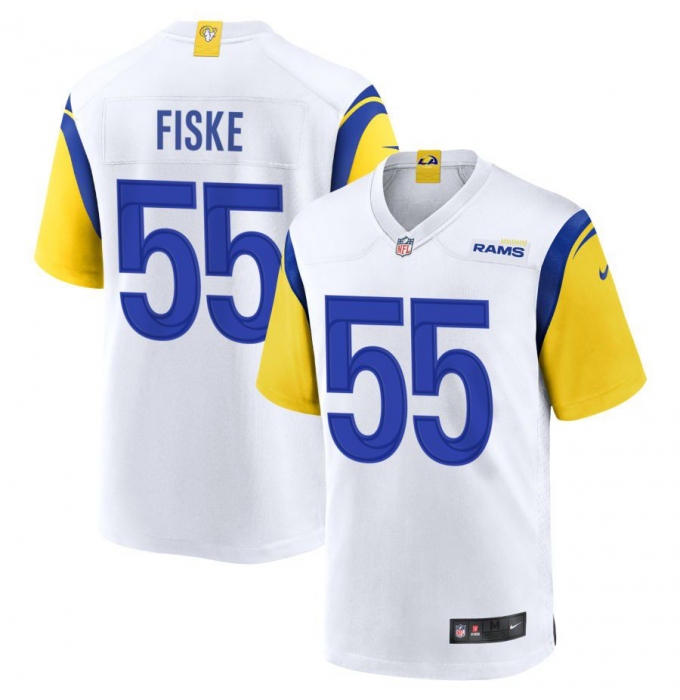 Men's Los Angeles Rams #55 Braden fiske White vapor untouchable limited Jersey