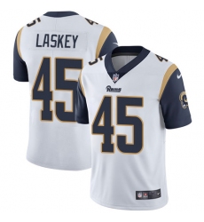 Youth Nike Los Angeles Rams #45 Zach Laskey White Vapor Untouchable Limited Player NFL Jersey