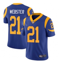 Youth Nike Los Angeles Rams #21 Kayvon Webster Royal Blue Alternate Vapor Untouchable Limited Player NFL Jersey