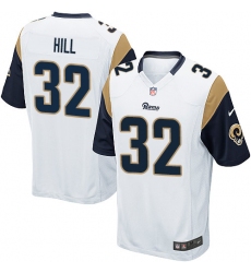 Men's Nike Los Angeles Rams #32 Troy Hill Game White NFL Jersey