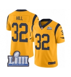 Men's Nike Los Angeles Rams #32 Troy Hill Limited Gold Rush Vapor Untouchable Super Bowl LIII Bound NFL Jersey