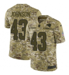 Men's Nike Los Angeles Rams #43 John Johnson Limited Camo 2018 Salute to Service NFL Jersey