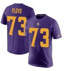 Nike Minnesota Vikings #73 Sharrif Floyd Purple Rush Pride Name & Number T-Shirt