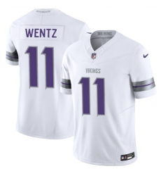 Men's Minnesota Vikings #11 Carson Wentz White 2025 F.U.S.E. Winter Warrior Limited Football Stitched Jersey