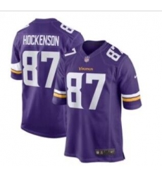 Men's Minnesota Vikings #87 T.J. Hockenson Nike Purple Limited Jersey