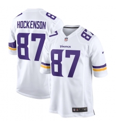 Men's Minnesota Vikings #87 T.J. Hockenson Nike White Limited Jersey