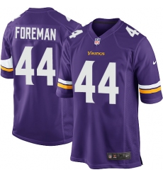 Men's Nike Minnesota Vikings #44 Chuck Foreman Game Purple Team Color NFL Jersey