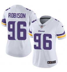 Women's Nike Minnesota Vikings #96 Brian Robison Elite White NFL Jersey