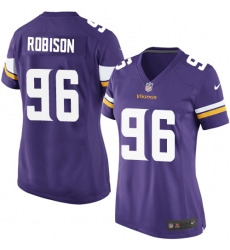 Women's Nike Minnesota Vikings #96 Brian Robison Game Purple Team Color NFL Jersey