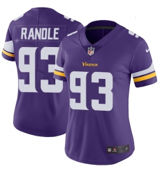 Women's Nike Minnesota Vikings #93 John Randle Purple Team Color Vapor Untouchable Limited Player NFL Jersey
