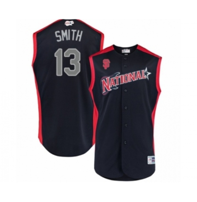 Youth San Francisco Giants #13 Will Smith Authentic Navy Blue National League 2019 Baseball All-Star Jersey