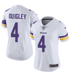 Women's Nike Minnesota Vikings #4 Ryan Quigley Elite White NFL Jersey