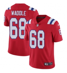 Men's Nike New England Patriots #68 LaAdrian Waddle Red Alternate Vapor Untouchable Limited Player NFL Jersey