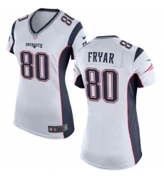 Women's Nike New England Patriots #80 Irving Fryar Game White NFL Jersey