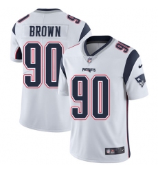 Youth Nike New England Patriots #90 Malcom Brown White Vapor Untouchable Limited Player NFL Jersey