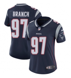 Women's Nike New England Patriots #97 Alan Branch Navy Blue Team Color Vapor Untouchable Limited Player NFL Jersey