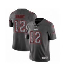 Men's New England Patriots #12 Tom Brady Limited Gray Static Fashion Limited Football Jersey