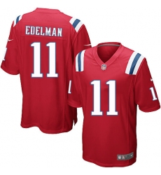 Men's Nike New England Patriots #11 Julian Edelman Game Red Alternate NFL Jersey Men's Nike New England Patriots #11 Julian Edelman Game Red Alternate NFL Jersey