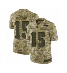 Youth Nike New England Patriots #15 Chris Hogan Limited Camo 2018 Salute to Service NFL Jersey
