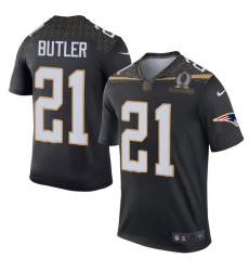 Men's Nike New England Patriots #21 Malcolm Butler Elite Black Team Irvin 2016 Pro Bowl NFL Jersey