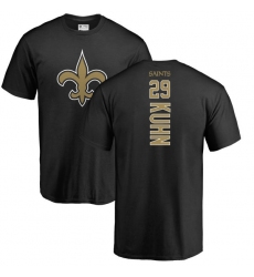 NFL Nike New Orleans Saints #29 John Kuhn Black Backer T-Shirt