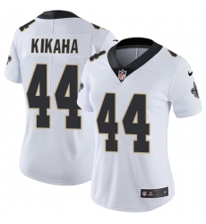 Women's Nike New Orleans Saints #44 Hau'oli Kikaha Elite White NFL Jersey
