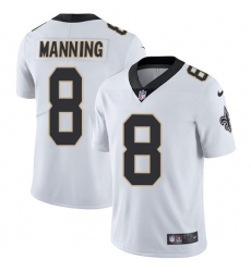 Men's Nike New Orleans Saints #8 Archie Manning White Vapor Untouchable Limited Player NFL Jersey