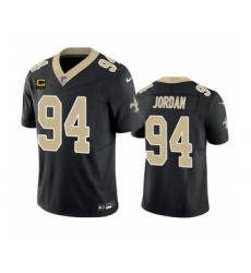 Men's Nike New Orleans Saints #94 Cameron Jordan Black 2023 F.U.S.E. 4-Star C Vapor Untouchable Limited Football Stitched Jersey