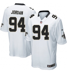Men's Nike New Orleans Saints #94 Cameron Jordan Game White NFL Jersey Men's Nike New Orleans Saints #94 Cameron Jordan Game White NFL Jersey