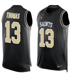Men's Nike New Orleans Saints #13 Michael Thomas Limited Black Player Name & Number Tank Top NFL Jersey Men's Nike New Orleans Saints #13 Michael Thomas Limited Black Player Name & Number Tank Top NFL Jersey