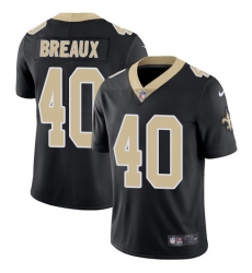 Youth Nike New Orleans Saints #40 Delvin Breaux Black Team Color Vapor Untouchable Limited Player NFL Jersey