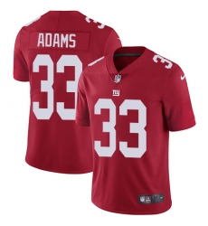 Men's Nike New York Giants #33 Andrew Adams Red Alternate Vapor Untouchable Limited Player NFL Jersey