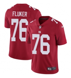 Youth Nike New York Giants #76 D.J. Fluker Elite Red Alternate NFL Jersey