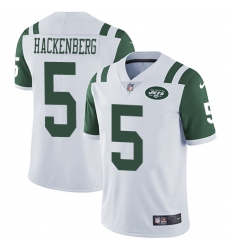Youth Nike New York Jets #5 Christian Hackenberg White Vapor Untouchable Limited Player NFL Jersey