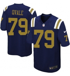 Youth Nike New York Jets #79 Brent Qvale Limited Navy Blue Alternate NFL Jersey