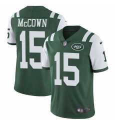 Youth Nike New York Jets #15 Josh McCown Green Team Color Vapor Untouchable Limited Player NFL Jersey