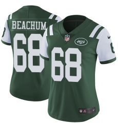 Women's Nike New York Jets #68 Kelvin Beachum Green Team Color Vapor Untouchable Limited Player NFL Jersey