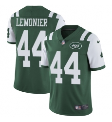 Men's Nike New York Jets #44 Corey Lemonier Green Team Color Vapor Untouchable Limited Player NFL Jersey