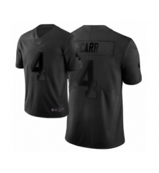 Men's Oakland Raiders #4 Derek Carr Limited Black City Edition Football Jersey