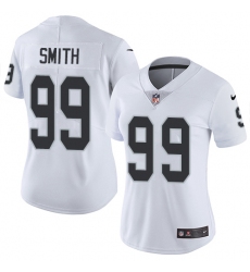 Women's Nike Oakland Raiders #99 Aldon Smith White Vapor Untouchable Limited Player NFL Jersey