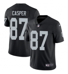 Men's Nike Oakland Raiders #87 Dave Casper Black Team Color Vapor Untouchable Limited Player NFL Jersey
