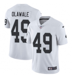 Youth Nike Oakland Raiders #49 Jamize Olawale White Vapor Untouchable Limited Player NFL Jersey