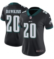 Women's Nike Philadelphia Eagles #20 Brian Dawkins Black Alternate Vapor Untouchable Limited Player NFL Jersey
