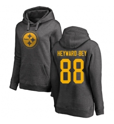 NFL Women's Nike Pittsburgh Steelers #88 Darrius Heyward-Bey Ash One Color Pullover Hoodie